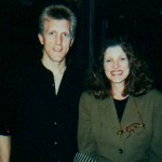 John Sawoski with Lucy Simon, Composer of the Broadway musical The Secret Garden, in Vancouver in 1994 at the end of the first national tour of The Secret Garden.