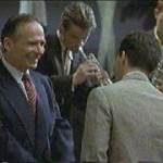 John Sawoski as Gerry Mulligan, with Jonathan Dane as Chet Baker, in the movie LA Confidential